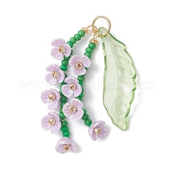 Glass Seed Beaded Pendants&nbsp;PALLOY-MZ01249