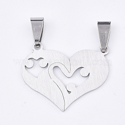 Non-Tarnish 201 Stainless Steel Split Pendants&nbsp;STAS-T048-23