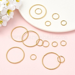 15Pcs 3 Styles 304 Stainless Steel Open Jump Rings&nbsp;STAS-YW0011-26