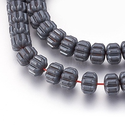 Non-magnetic Synthetic Hematite Bead Strands&nbsp;G-I208-05F-A