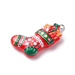 Christmas Opaque Resin Pendants&nbsp;RESI-A049-05O