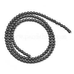 Natural Black Stone Beads Strands&nbsp;LS-GG-CBA0389-A07-3mm