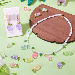 16Pcs 8 Colors Plastic Pendants&nbsp;KY-TA0001-60