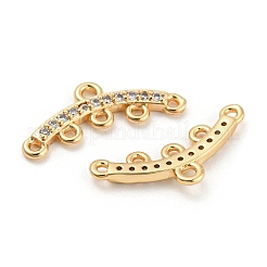 Brass Micro Cubic Zirconia Chandelier Components Links&nbsp;KK-Q789-46G
