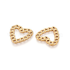 304 Stainless Steel Heart Chain Linking Rings&nbsp;STAS-N109-08G
