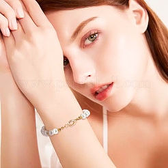 24Pcs 4 Styles Rack Plating Brass Fold Over Clasps&nbsp;KK-BC0012-80