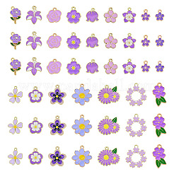 64Pcs 16 Styles Alloy Enamel Pendants&nbsp;ENAM-TA0004-02