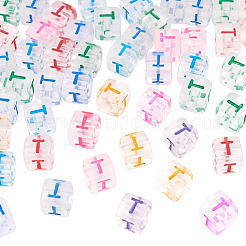 50Pcs Acrylic European Beads&nbsp;MACR-TADJ0001-13T