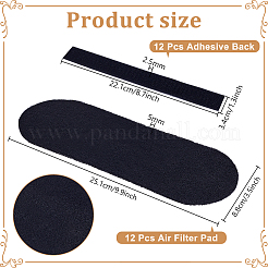 12Pcs Cotton Activated Carbon Air Filter Pad for Ceiling Fan&nbsp;AJEW-PH0008-17