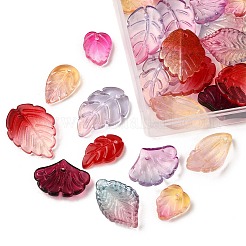 60Pcs 10 Styles Glass Pendants&nbsp;GLAA-FP0001-25