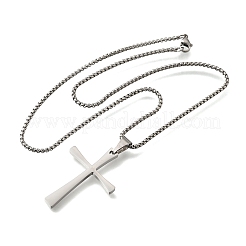 304 Stainless Steel Pendant Necklaces&nbsp;NJEW-P329-03C-P