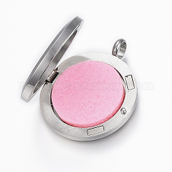 304 Stainless Steel Diffuser Locket Pendants&nbsp;STAS-D157-03A