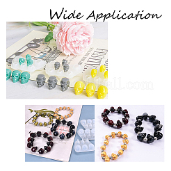 Skull Head Beads Bracelet Silicone Molds&nbsp;DIY-FH0002-14