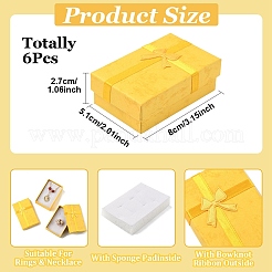 6Pcs Cardboard Jewelry Set Boxes&nbsp;CON-YW0001-70B