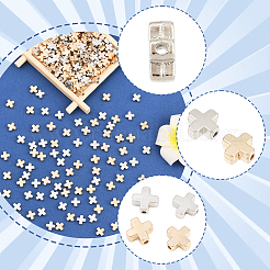 600Pcs 2 Colors CCB Plastic Beads&nbsp;CCB-PA0001-18