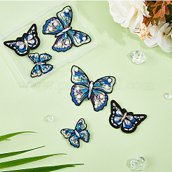 6Pcs 3 Style Butterfly Computerized Embroidery Cloth Sew on Appliques&nbsp;PATC-HY0001-29