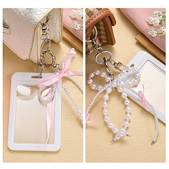 2Pcs Rectangle Plastic Name Card Holders&nbsp;HJEW-JOY00003