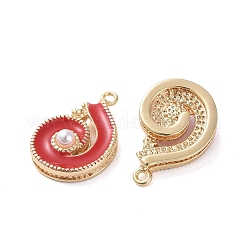 Brass Enamel Pendants&nbsp;KK-I661-01G-C