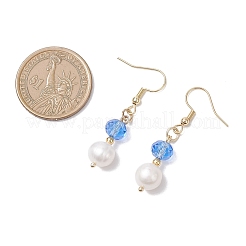 3 Pairs 304 Stainless Steel Natural Cultured Freshwater Pearl Round Earring Sets&nbsp;EJEW-JE06817-01
