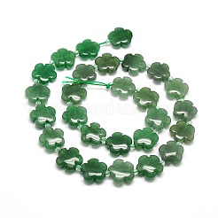 Natural Green Aventurine Flower Beads Strands&nbsp;G-L241B-02A