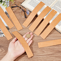 Leather Strip Blank Bookmarks&nbsp;LS-AJEW-WH0248-417B-01