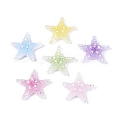 Transpant Resin & Paillette Decoden Cabochons&nbsp;CRES-Q222-01
