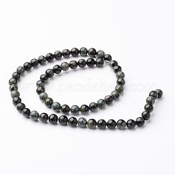 Round Natural Kambaba Jasper Bead Strands&nbsp;G-J346-29-6mm