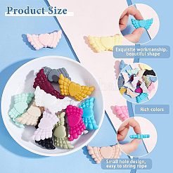 17Pcs 17 Colors Food Grade Eco-Friendly Silicone Focal Beads&nbsp;SIL-HY0001-05