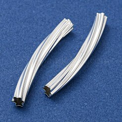 Brass Tube Beads&nbsp;KK-Z045-02A-S