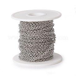 Tarnish Resistant 304 Stainless Steel Rolo Chains&nbsp;CHS-E016-02C-P