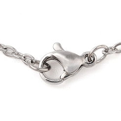 Non-Tarnish 304 Stainless Steel Pendant Necklaces&nbsp;LS-NJEW-P001-10P-01