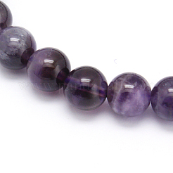 Buddha Style Amethyst Gemstone Beads Stretch Bracelets&nbsp;BJEW-Q625