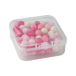 70Pcs Rubberized Style Acrylic Beads&nbsp;MACR-FS0001-71B