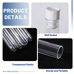 150Pcs Plastic Sewing Needle Organizers Tubes with Cap&nbsp;CON-CA0001-037B