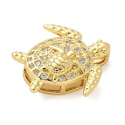 Brass Micro Pave Cubic Zirconia Pendants&nbsp;KK-S511-07G
