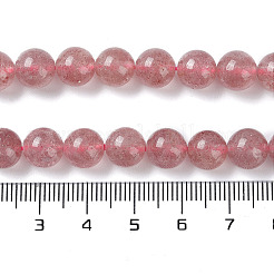 Natural Strawberry Quartz Beads Strands&nbsp;G-R435-03-A01