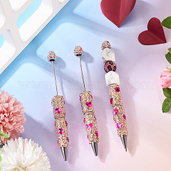 2Pcs Polymer Clay Rhinestones Ball-Point Pen&nbsp;OFST-TA0001-03B