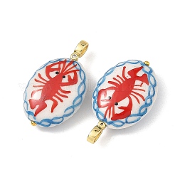 Handmade Porcelain with Brass Pendants&nbsp;PALLOY-JF05983