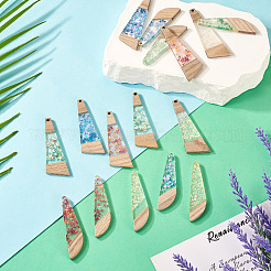 16Pcs 8 Style Wooden Pendants&nbsp;FIND-TA0005-89