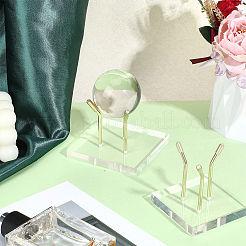 2Pcs 2 Styles Acrylic Crystal Ball Holder&nbsp;AJEW-ME0004-22