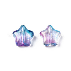 Transparent Spray Painted Glass Beads&nbsp;GLAA-R211-04-H01