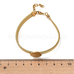 304 Stainless Steel Watch Band Chain Bracelets for Women&nbsp;BJEW-G770-01B-G
