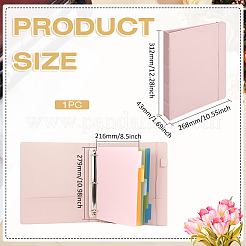 Rectangle PU Leather 3-Ring Binder&nbsp;AJEW-WH0912-35A