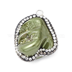 Natural Freshwater Shell Pendants&nbsp;SHEL-F005-08B