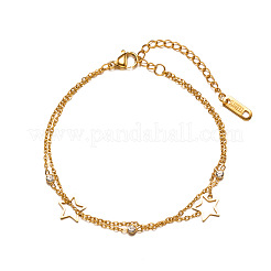 304 Stainless Steel Cable Chain Bracelets&nbsp;WG59DA4-01