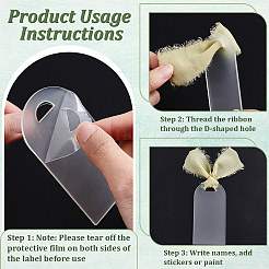 2 Bags 2 Styles Blank Arch Acrylic Hanging Seat Signs&nbsp;AJEW-WA0001-98
