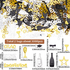 Electroplate PVC Plastic Confetti&nbsp;DIY-GF0011-15