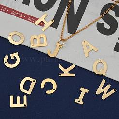 304 Stainless Steel Letter Charms&nbsp;STAS-P141