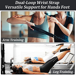 Polyester Double Loop Straps for Yoga Training&nbsp;AJEW-WH20020-562A