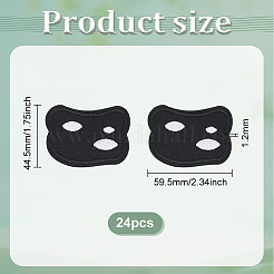 24Pcs Cat Eye Computerized Embroidery Iron on/Sew on Patches&nbsp;PATC-FG0001-81